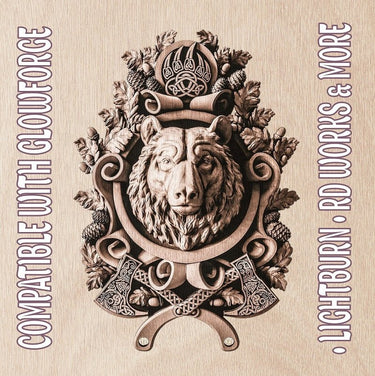 BEAR 3d illusion & laser - ready file 3DWave.us